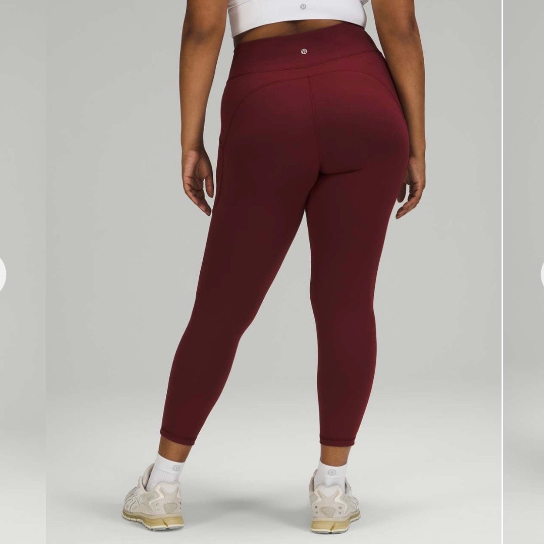 Lululemon Invigorate High-Rise Tight 25" in Red Merlot training Everlux leggings