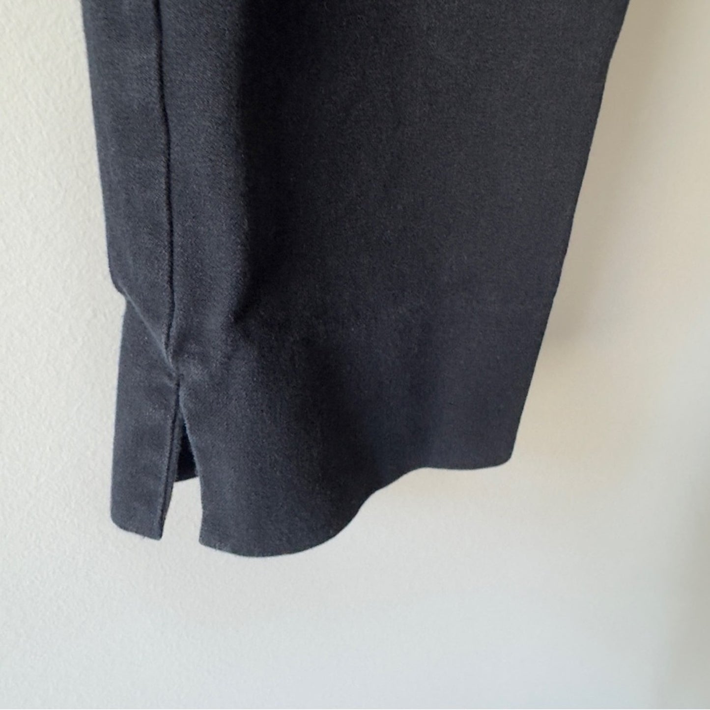 Lilly Pulitzer Cotton Blend Stretch Solid Black Ankle Cropped Tailored Pants EUC