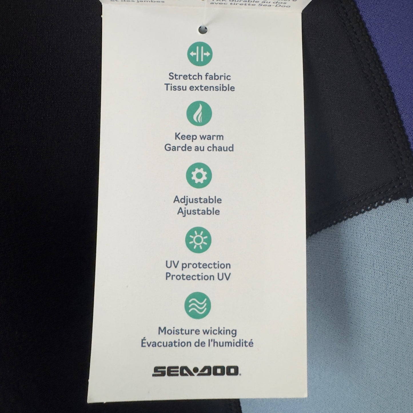 Sea-Doo Neoprene 3mm Exotic Shorty Wetsuit Element Proof Stretch Side Pocket NWT