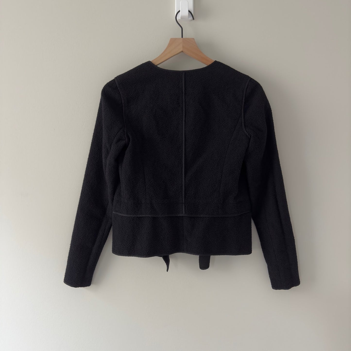 Vince Open Front Lightweight Blazer Jacket Cotton Blend Fall Winter Textured XS