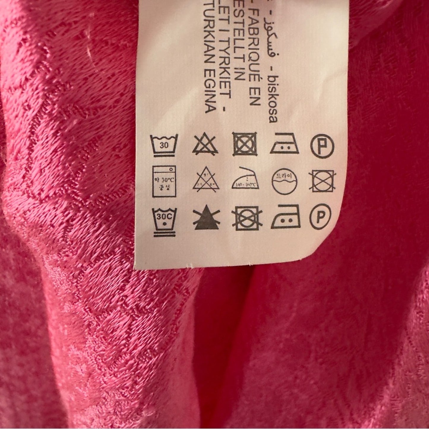 Zara snake print Satin hot Pink Slip Dress faux wrap spaghetti straps mini party