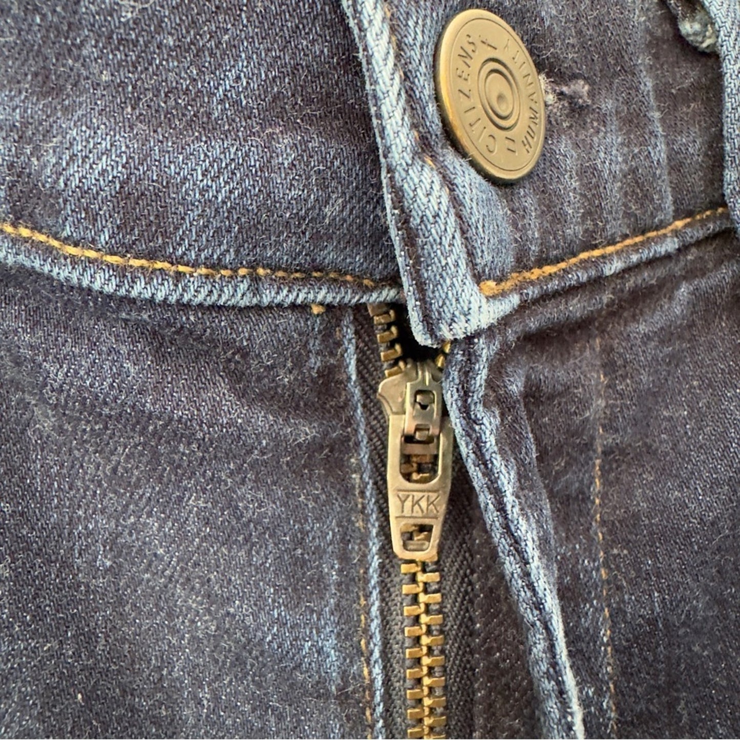 Citizens of Humanity Rocket Crop High Rise Skinny Jeans Dark Wash Denim USA Made