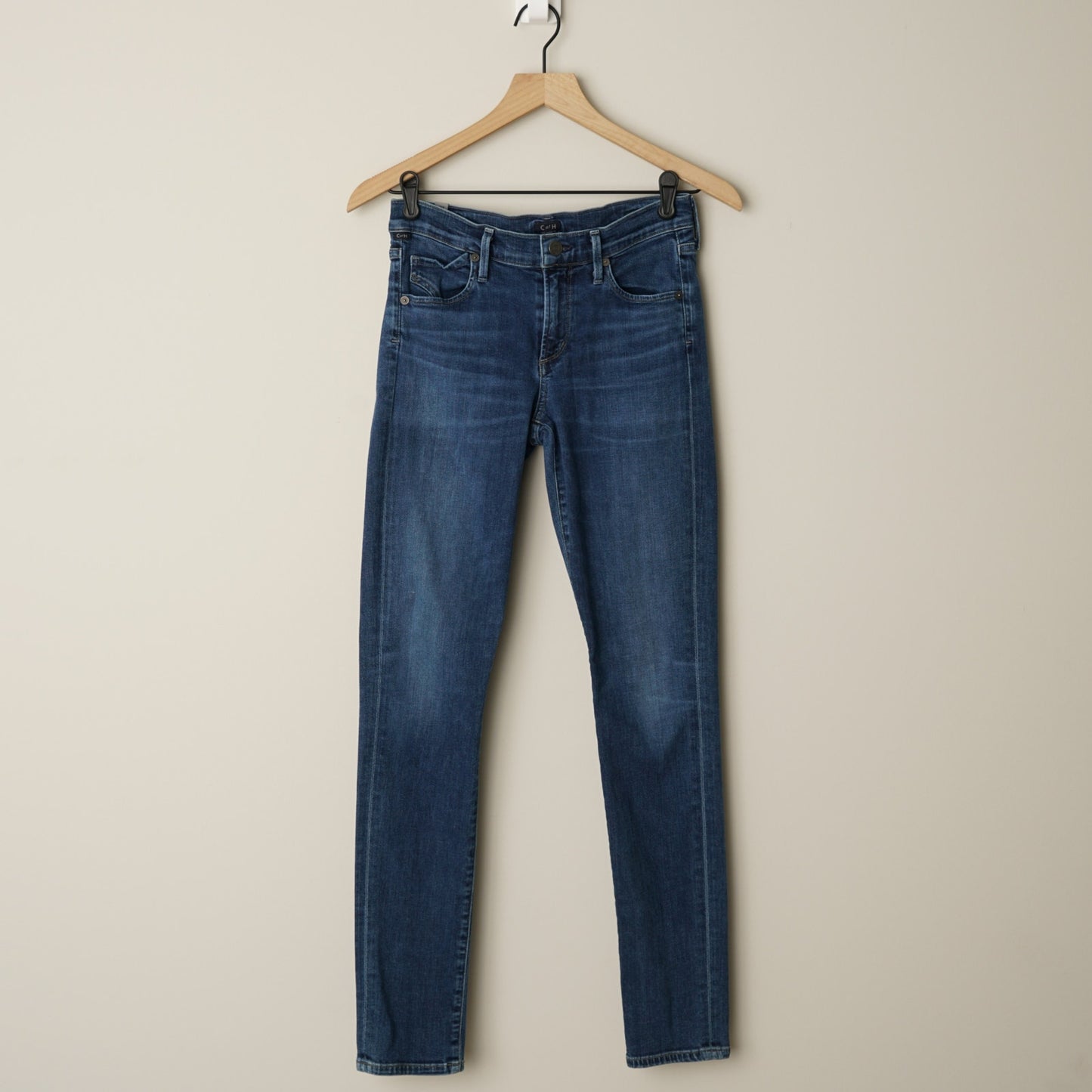 Citizens of Humanity Avedon Ultra Skinny Jeans Dark Wash Zip Button Pockets EUC