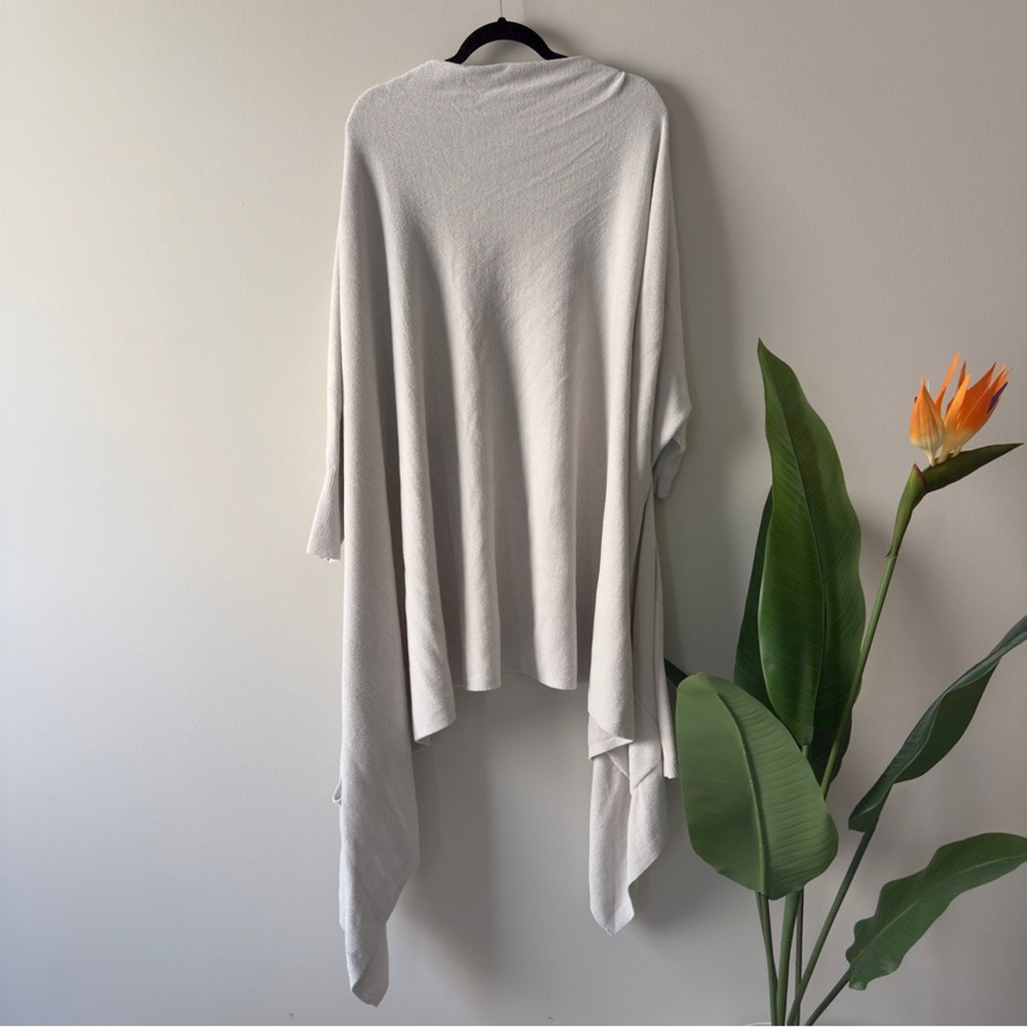 Barefoot Dreams CozyChic Ultra Lite Off-white Long Cardigan Open Front Soft 2X
