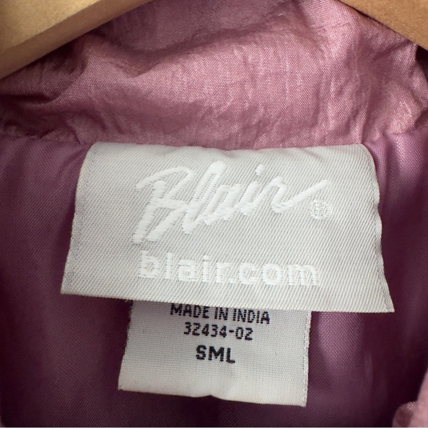 Vintage 90s Blair Floral Embroidery windbreaker Jacket Drawstring Waist full zip