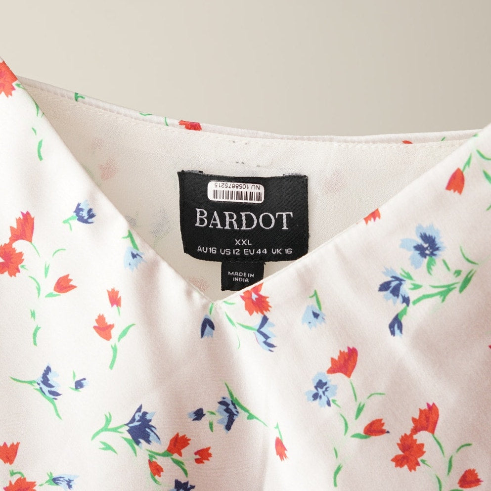 Anthropologie Bardot Wisteria Cami Top Rose Ditsy Floral Pattern Scoop V-Neck 12