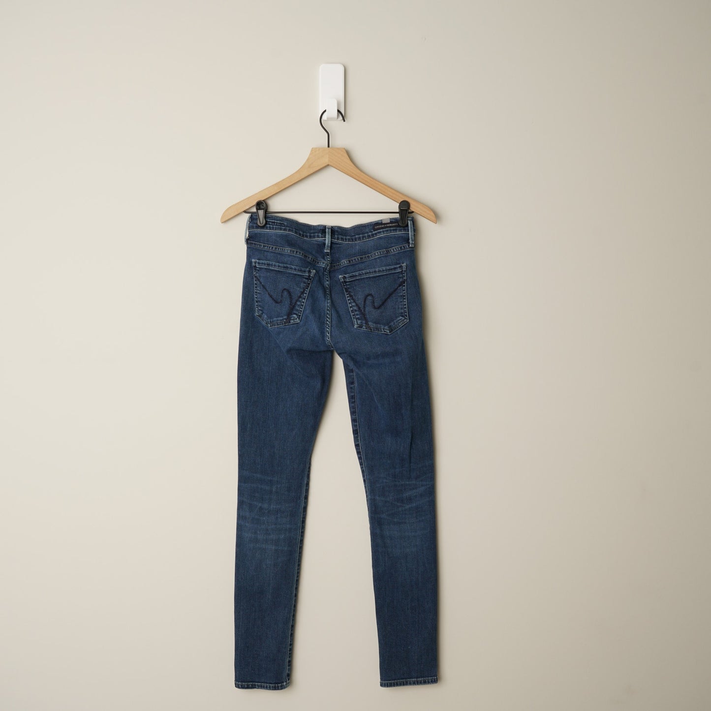 Citizens of Humanity Avedon Ultra Skinny Jeans Dark Wash Zip Button Pockets EUC