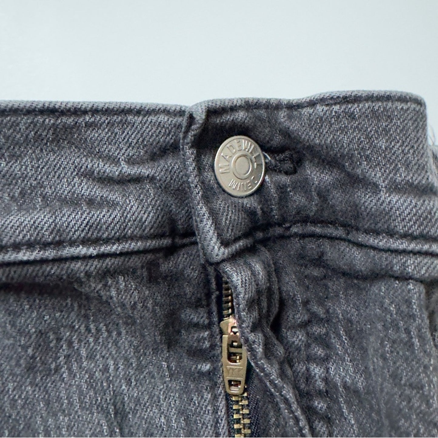Madewell The Perfect Vintage Jean Denim Jeans zip button logo belt loops cotton