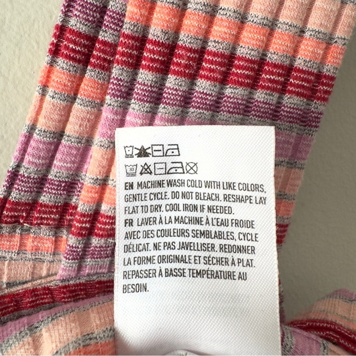 American Eagle Outfitters Multicolor Striped Crop Top Ribbed Tank Sleeveless Y2K