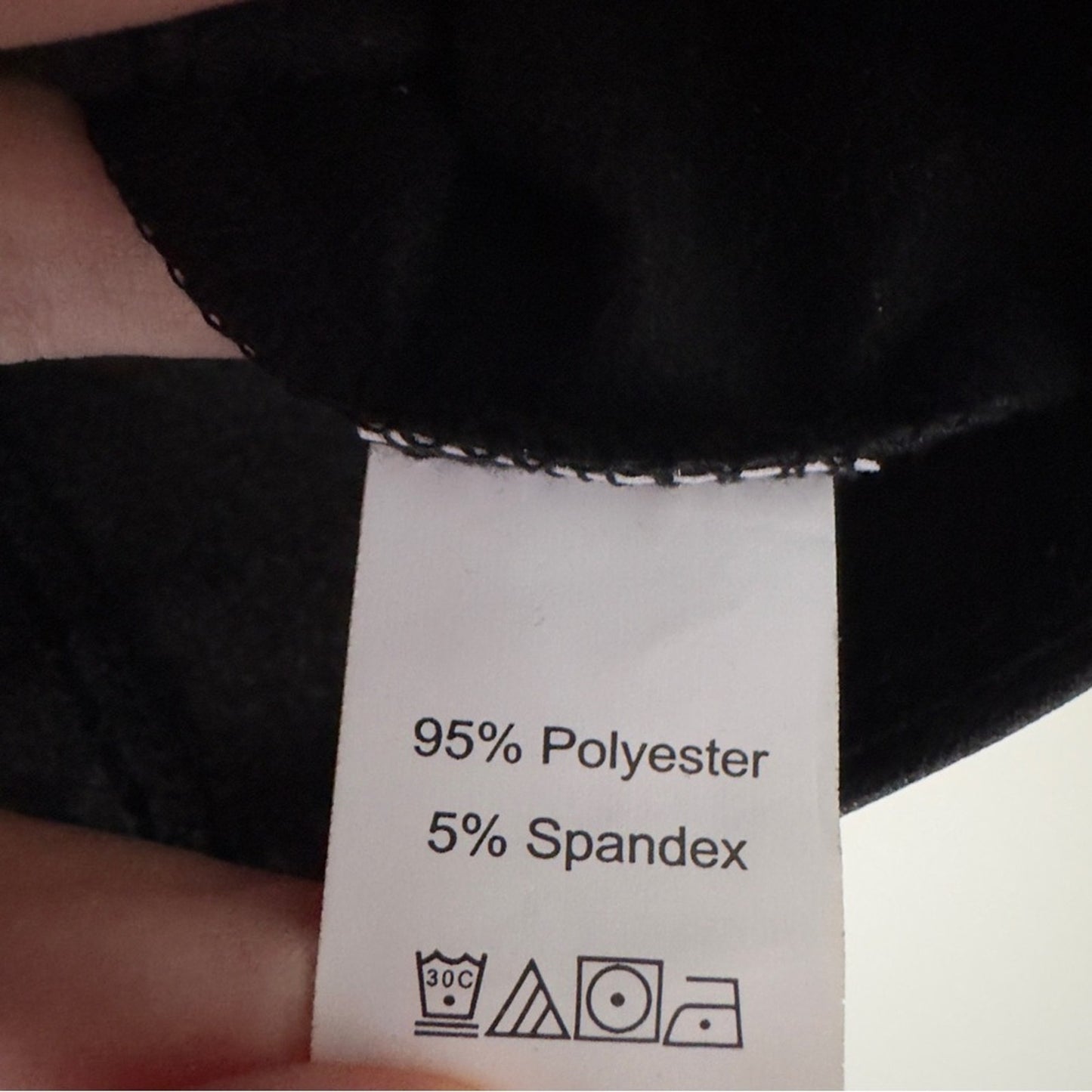 Shein Black Faux Leather Crop Top Corset Adjustable Spaghetti Straps Halloween S