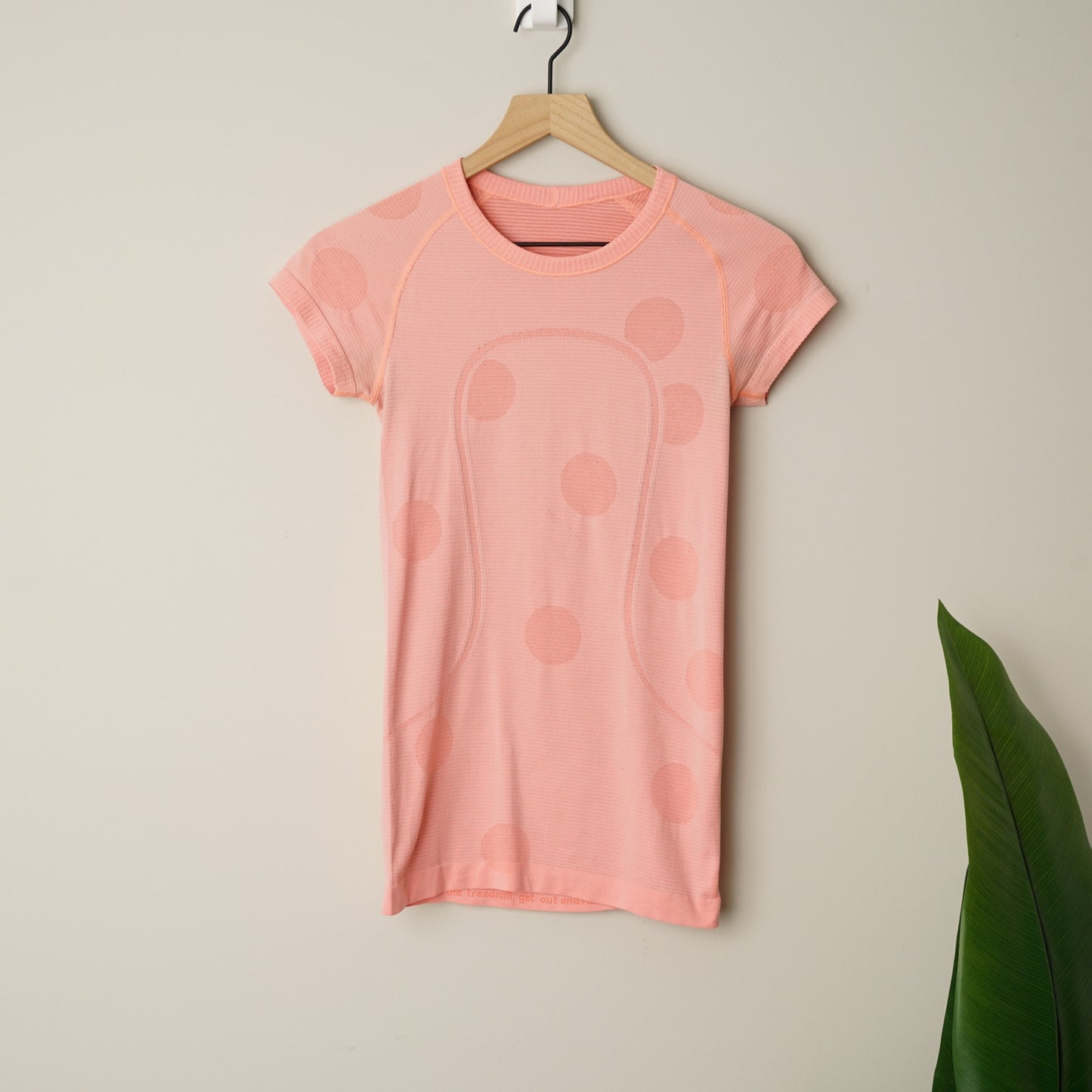 Lululemon Run: Swiftly Tech Short Sleeve in Pop Orange Polka Dot Running Active