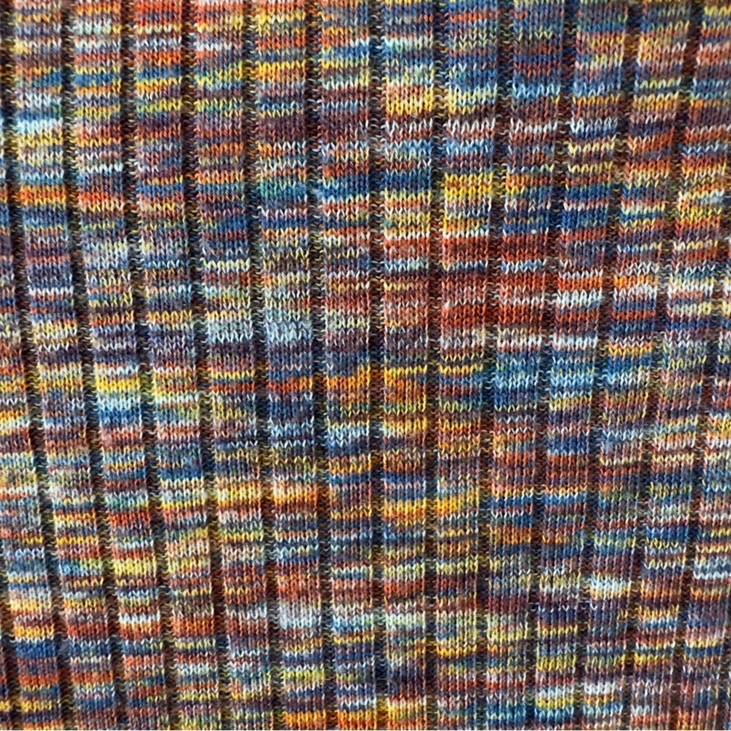 Anthropologie Akemi + Kin Rainbow Multicolor Knit Top long bell sleeves ribbed S