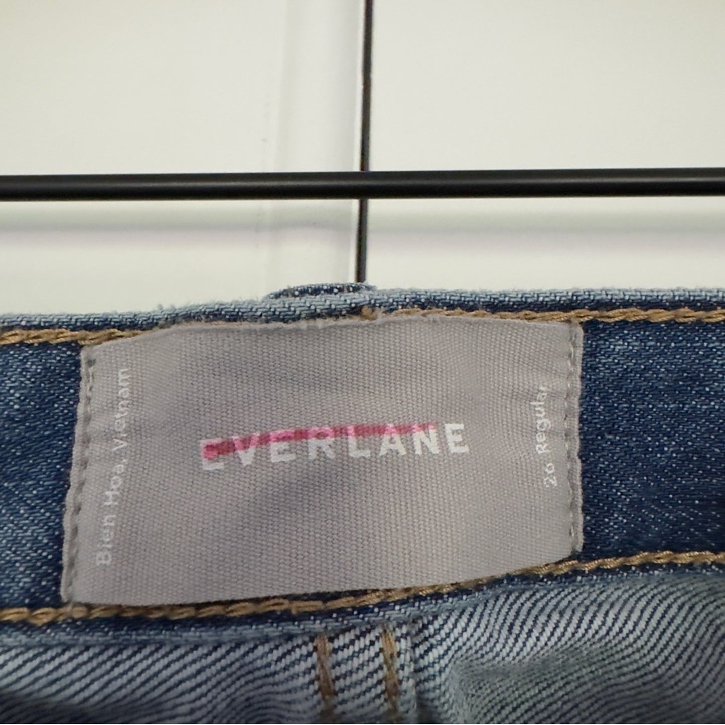 Everlane medium Wash jeans 5-pocket belt loops casual minimalist cotton stretch