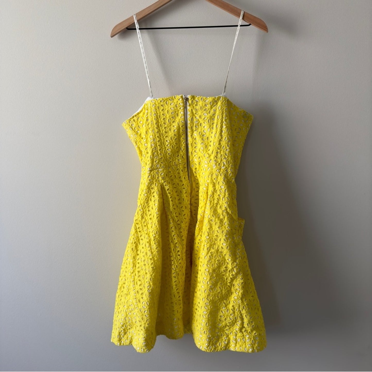 Lilly Pulitzer Yellow Blossom Dress Pineapple Juice strapless floral lined zip