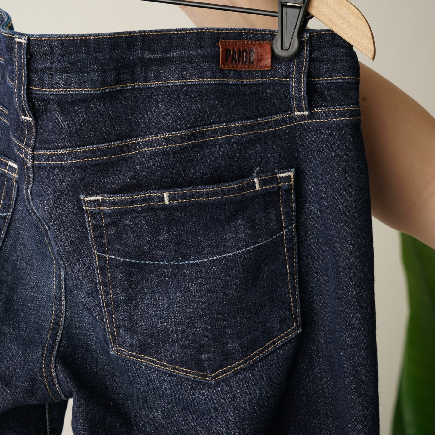 Paige Jimmy Jimmy Skinny Jeans Rebel Without a Cause Dark Wash Pockets Zip EUC