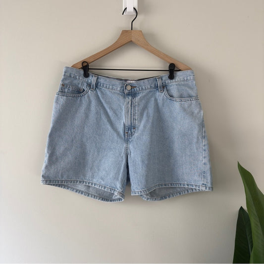 Vintage Y2K Calvin Klein Easy Fit 5-Pocket Short Light Blue Jean Shorts Denim 16