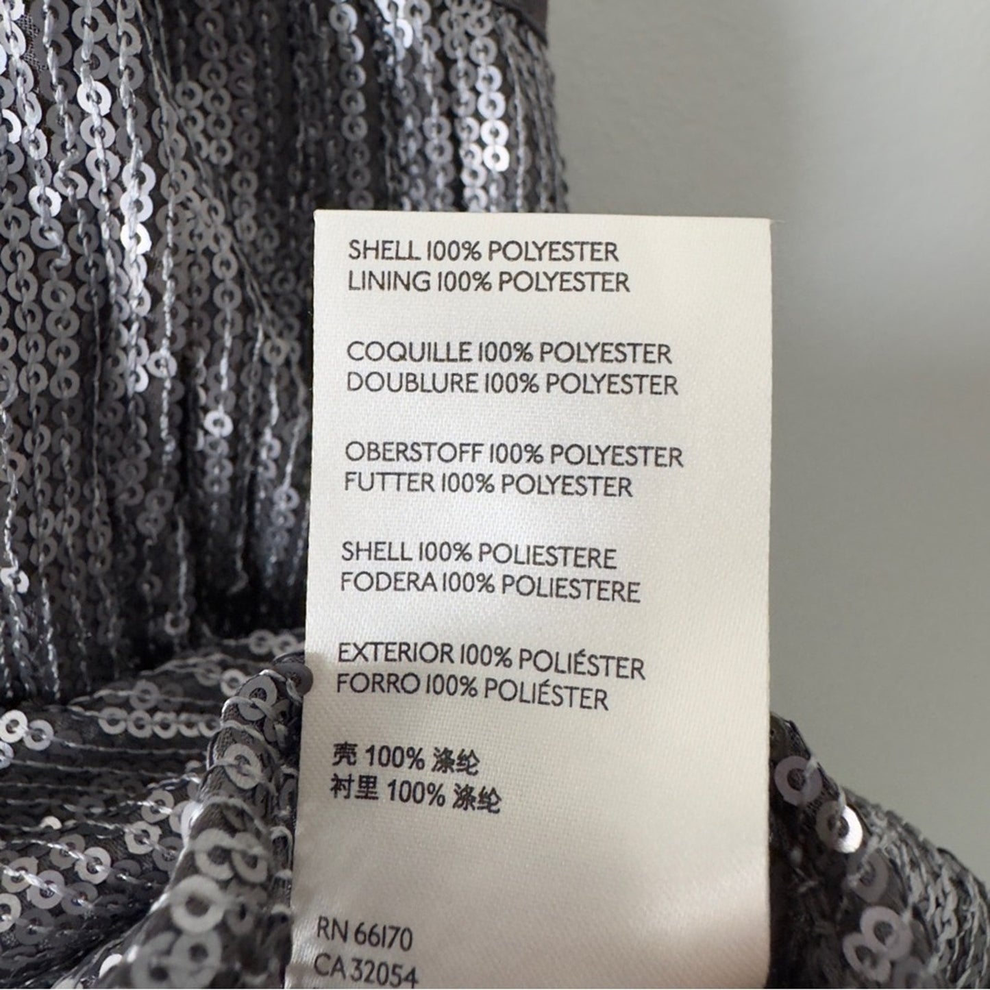 Anthropologie Amelie Sequin Cami Top Silver Ruffled Hem Camisole spaghetti strap