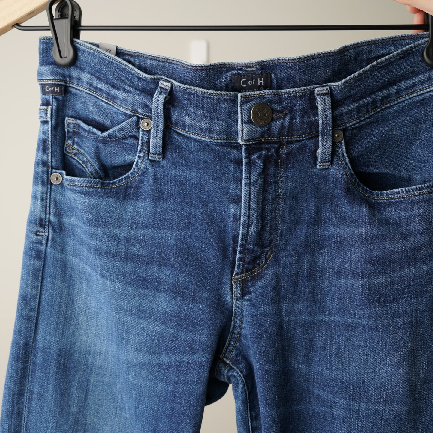 Citizens of Humanity Avedon Ultra Skinny Jeans Dark Wash Zip Button Pockets EUC