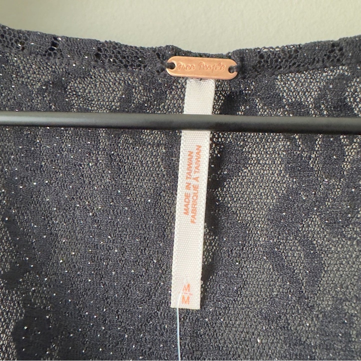 Free People Reversible Sparkly Mini Dress Black silver metallic Sleeveless Crew