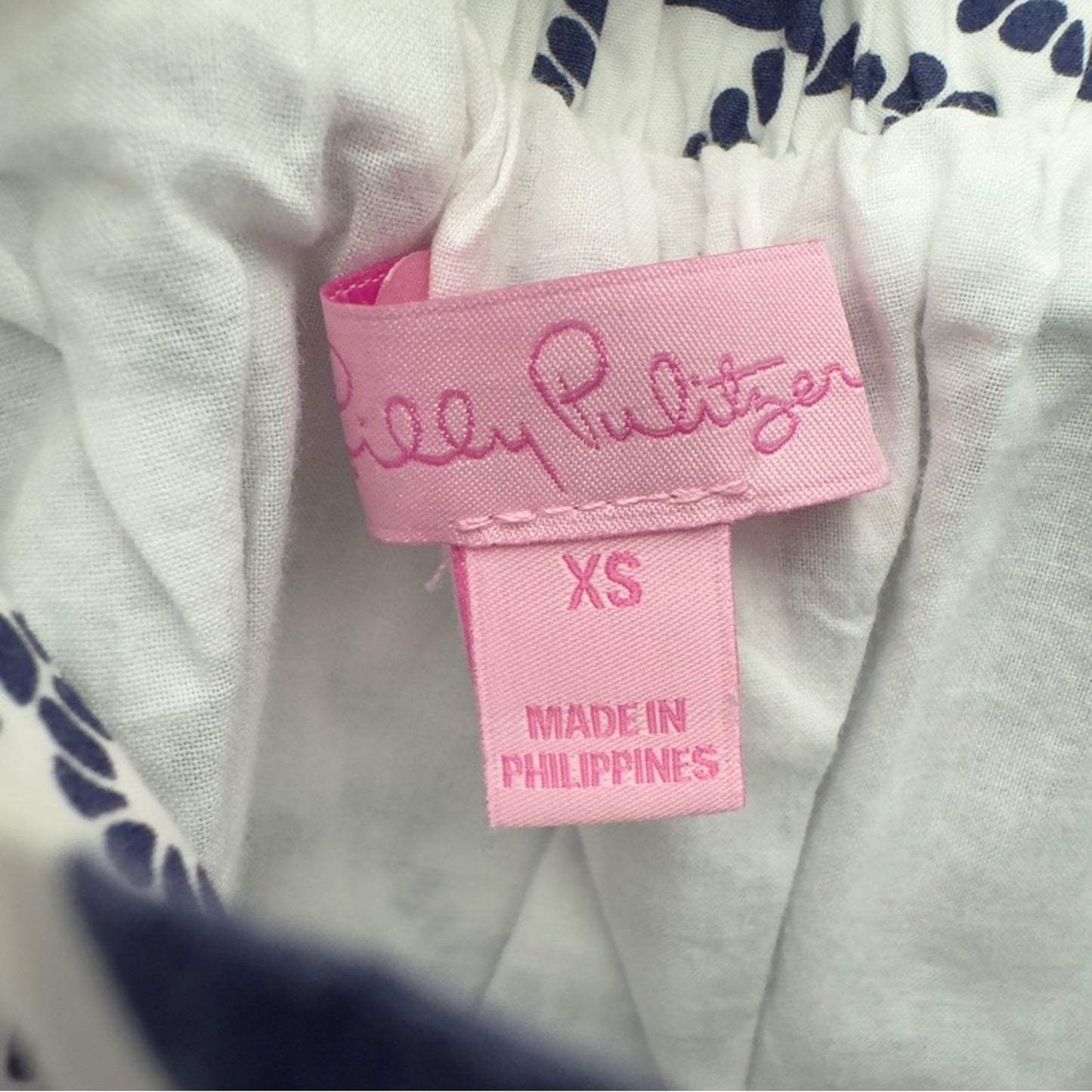 Lilly Pulitzer Button Down Pajama Top Collared Monkey Pattern Preppy Long Sleeve