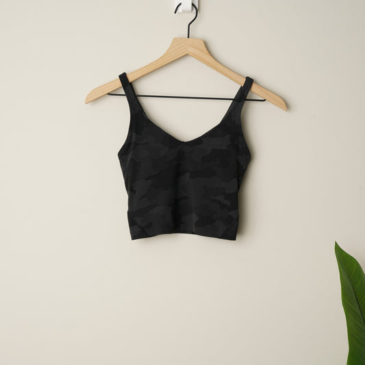 Lululemon Align Tank Top in Heritage 365 Camo Deep Coal Multi Yoga Stretch Crop