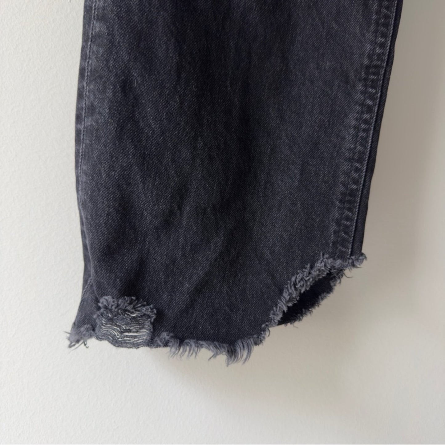 Free People We The Free Tapered Baggy High Rise Boyfriend Fit Jeans Button Fly