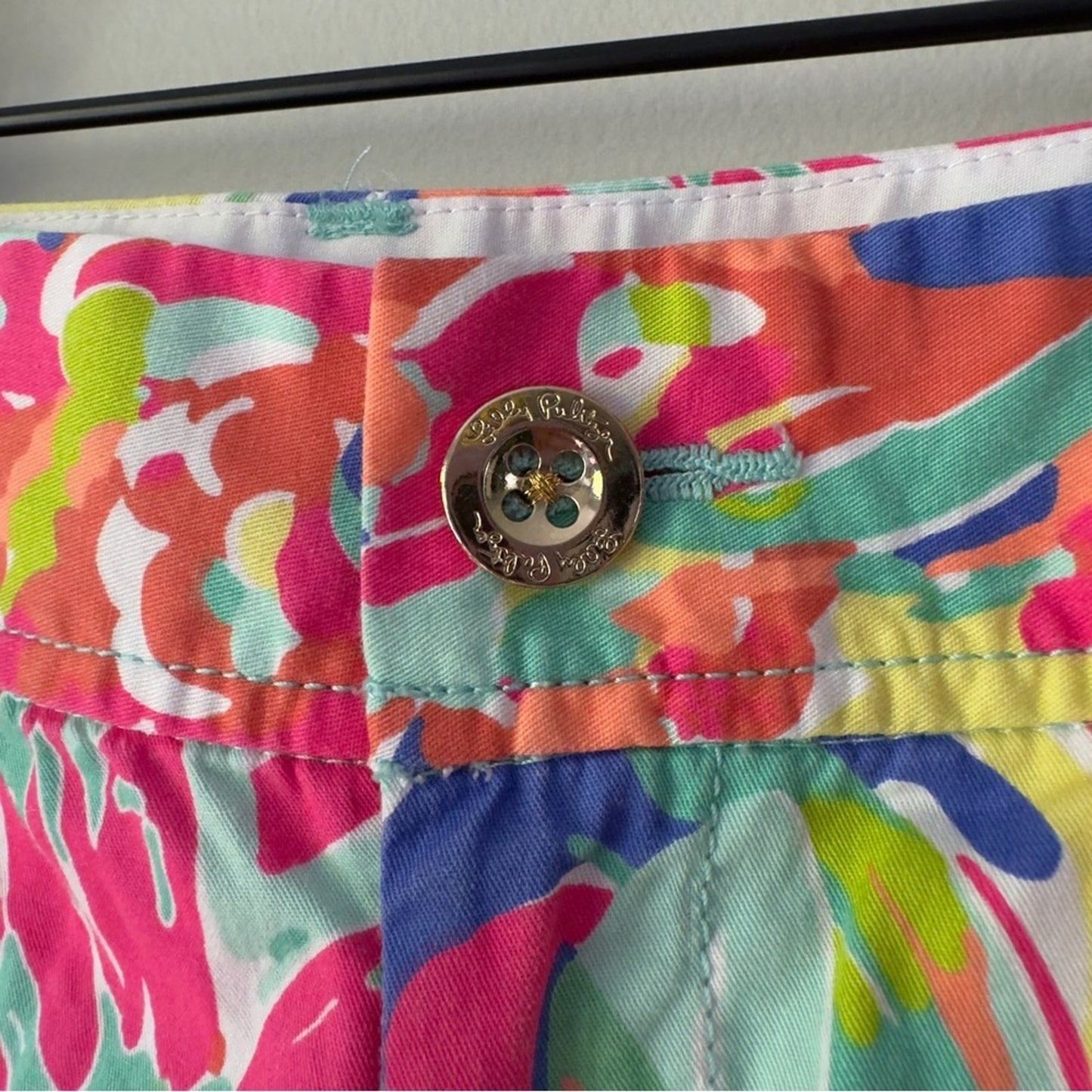 Lilly Pulitzer The Callahan Short Casa Banana Print 100% Cotton Floral Colorful