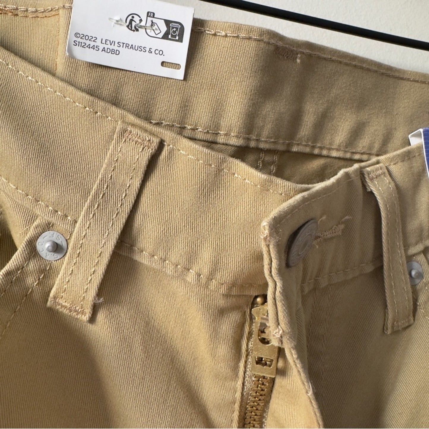 Levi’s 511 Slim All Seasons Tech Pants Tan Straight-Leg Stretch 28x30 Pockets