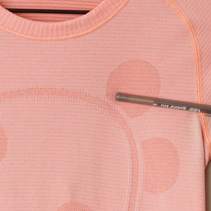 Lululemon Run: Swiftly Tech Short Sleeve in Pop Orange Polka Dot Running Active