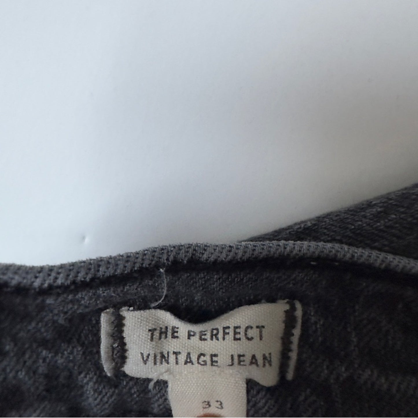 Madewell The Perfect Vintage Jean Denim Jeans zip button logo belt loops cotton