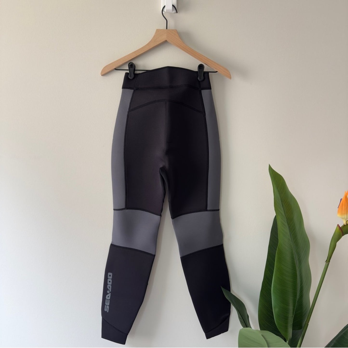 Sea-Doo Montego Pants Men’s Black Grey 3mm Neoprene fitted durable UV protect S