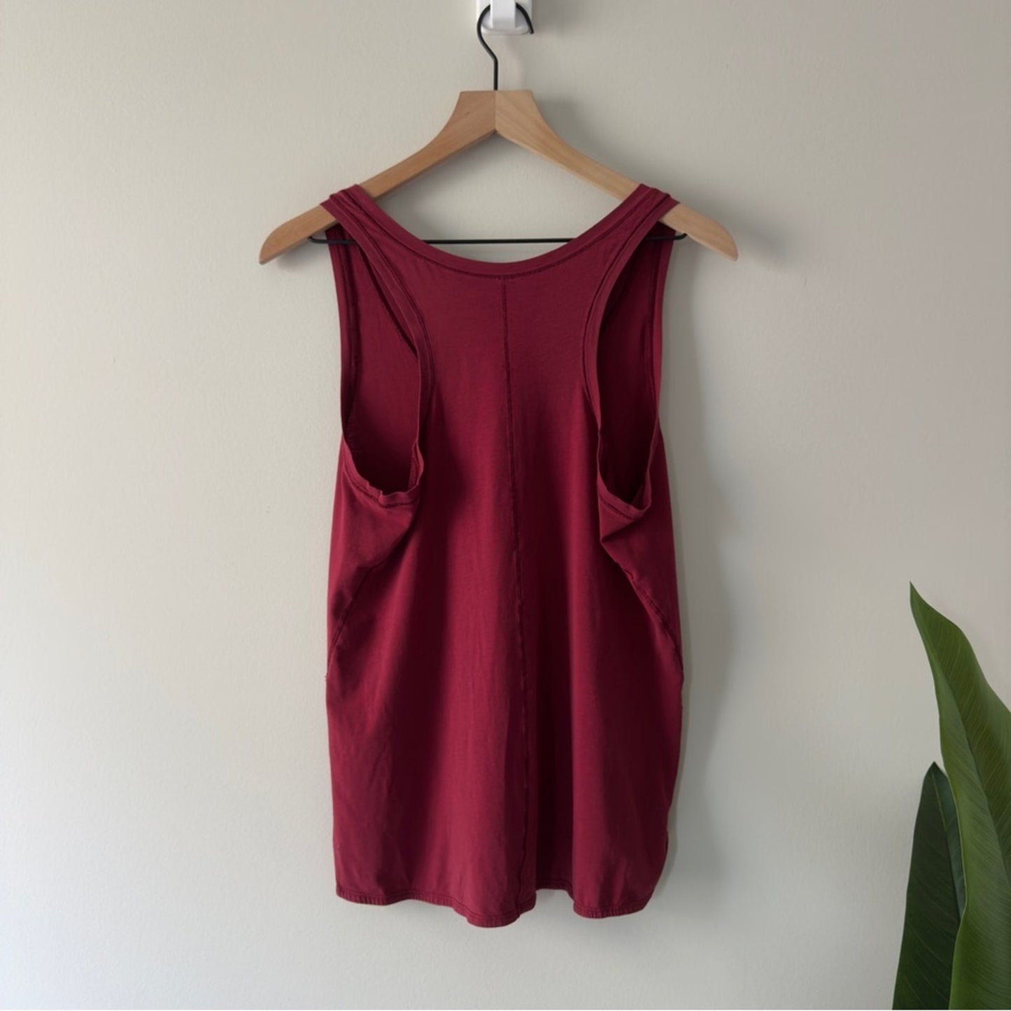 Lululemon Circadian Tank in Heathered Cranberry Pima cotton stretch yoga casual
