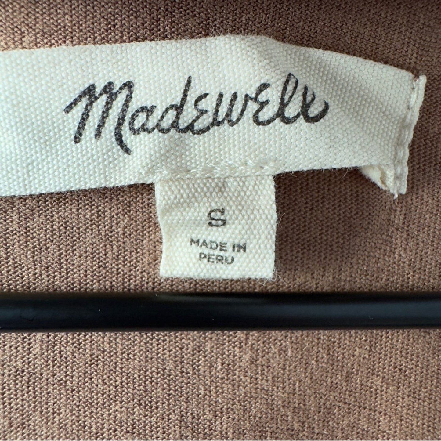 Madewell Earthy Brown Long Sleeve Duster Cardigan Button Down Solid Minimalist S