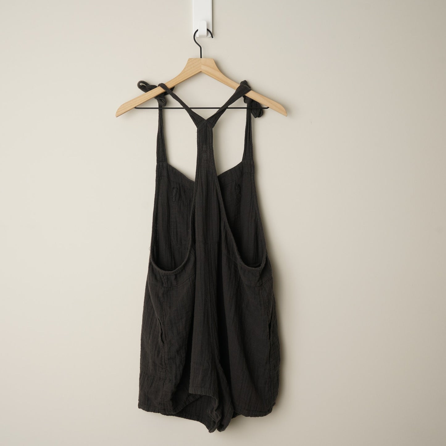 Aerie Gauze Fabric Adjustable Tie Straps Shorts Romper Shortalls Pockets XXL EUC