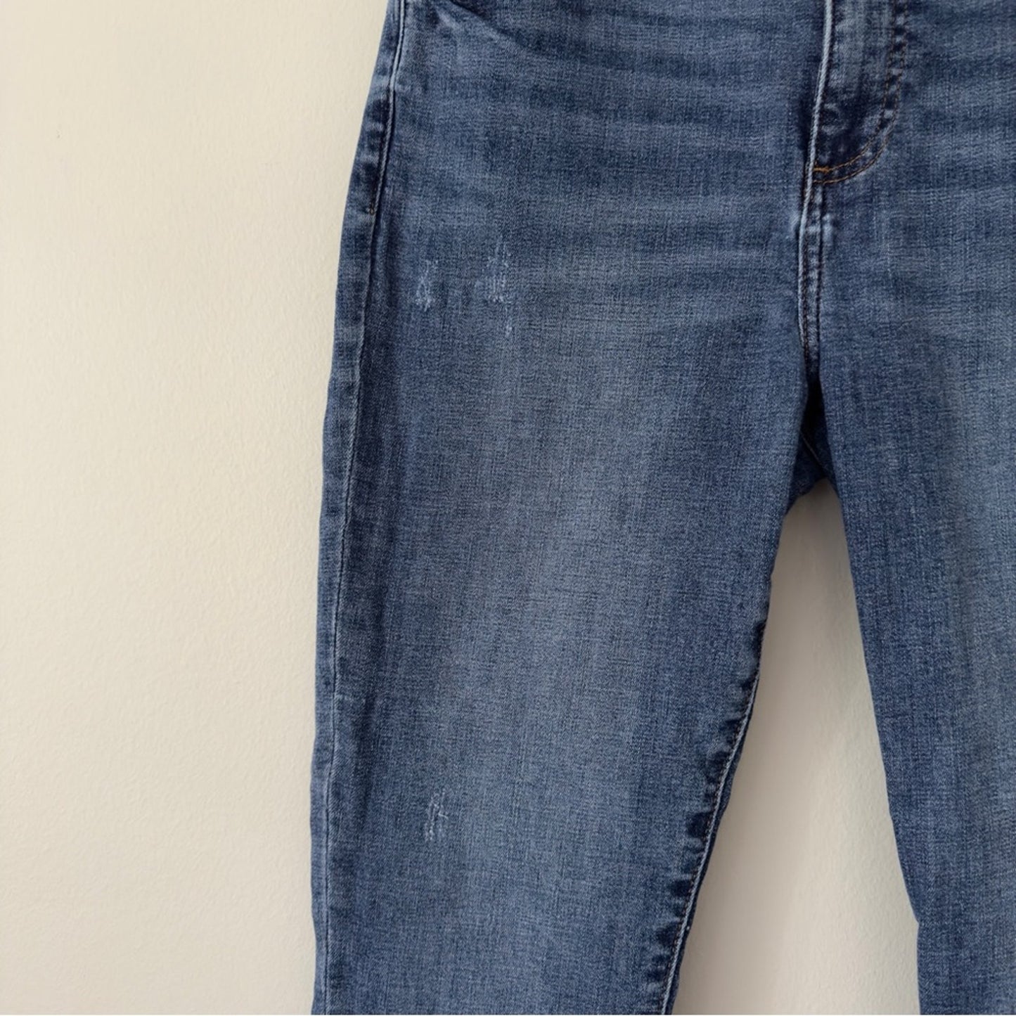 Pistola Medium Wash Skinny Jeans 5-Pocket Solid Denim Belt Loops Zipper Button