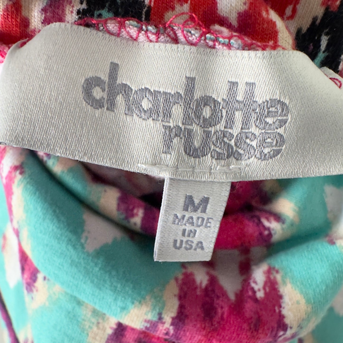 Charlotte Russe Chevron Diamond Pattern Mini Skirt 2010s Bodycon Stretch Retro M