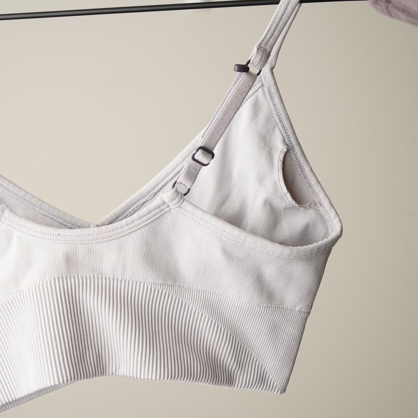 Lululemon Ebb To Street Bra II Sports Athletic Adjustable Spaghetti Straps Gray
