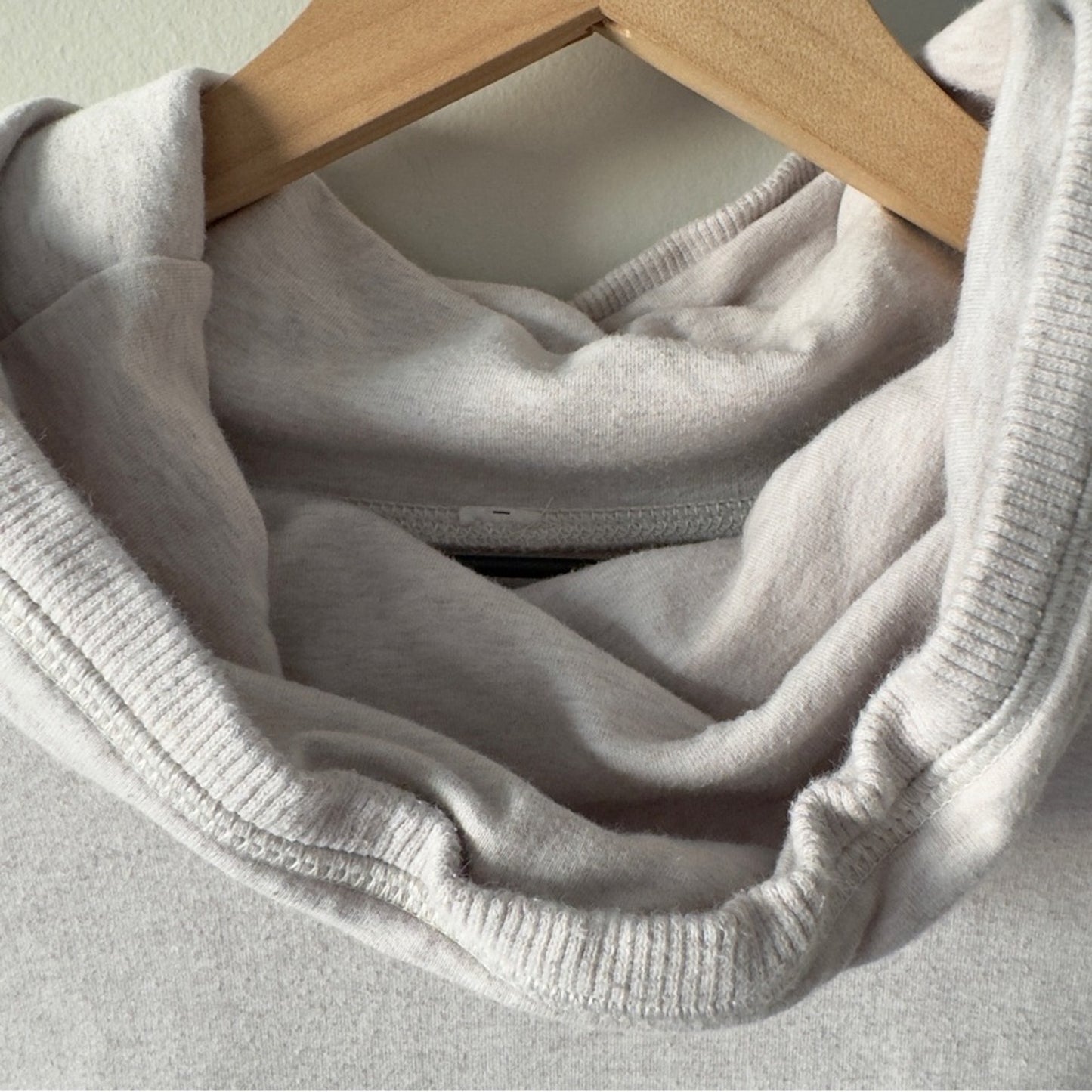 Lululemon Rest Day Pullover in Dune Cream Sweater Long Sleeve Cowl Neck Pockets