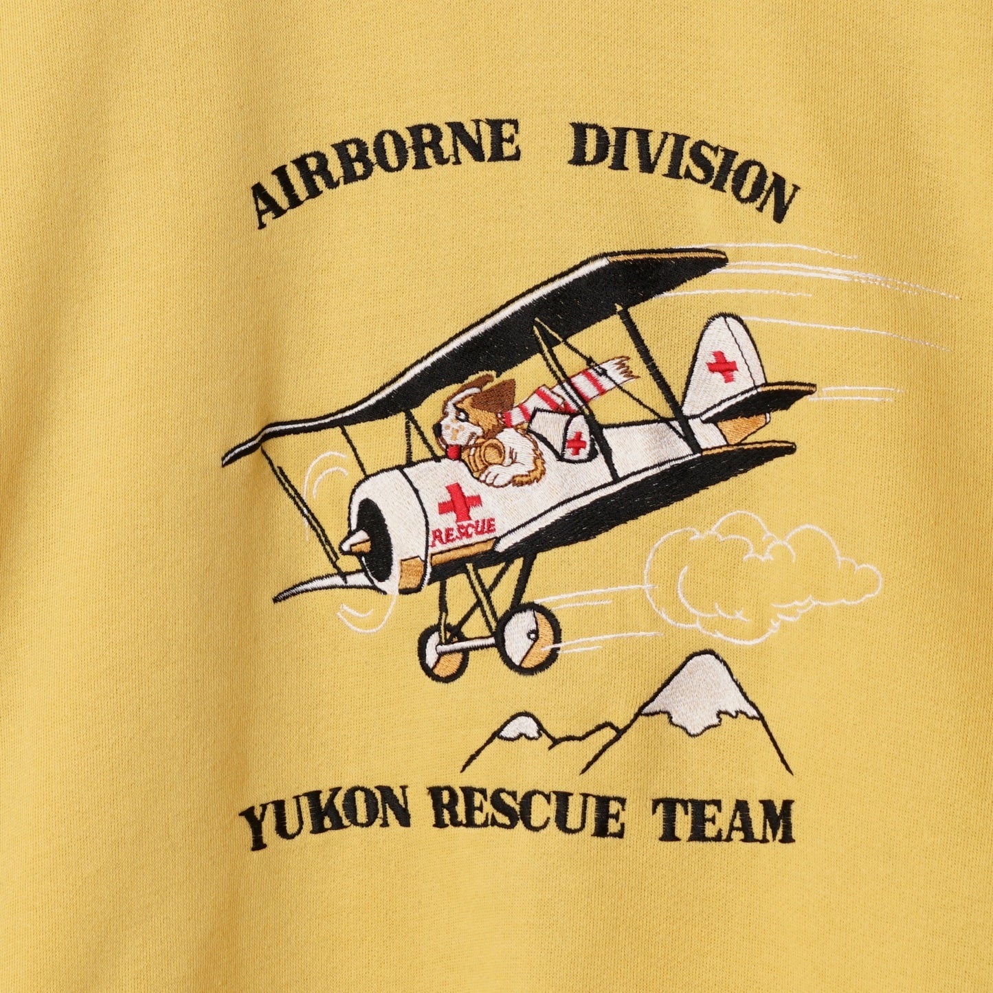 Vintage Yukon Rescue Team Airborn Division Sweatshirt Crew Long Sleeve Jockey L