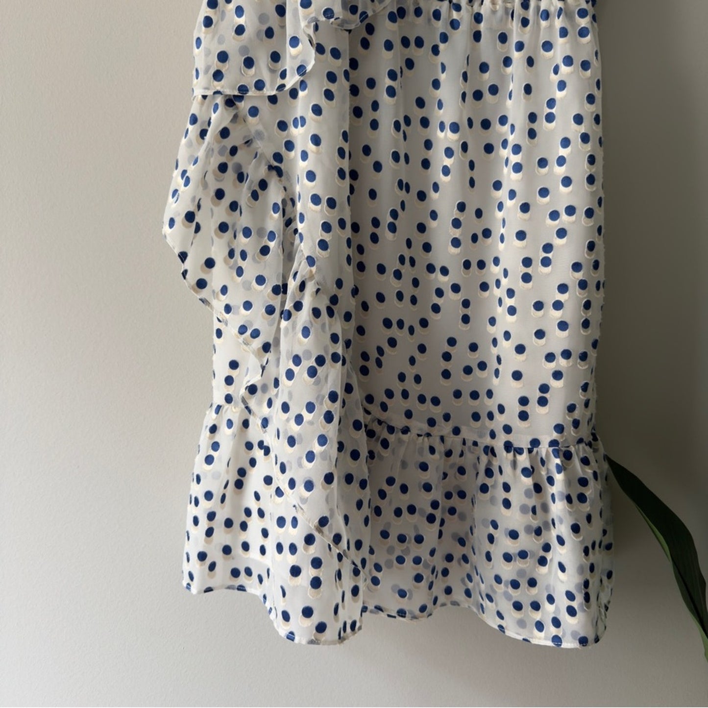 Lilly Pulitzer Madelina Dress Mini Sundress asymmetric polka dot lined A-Line S