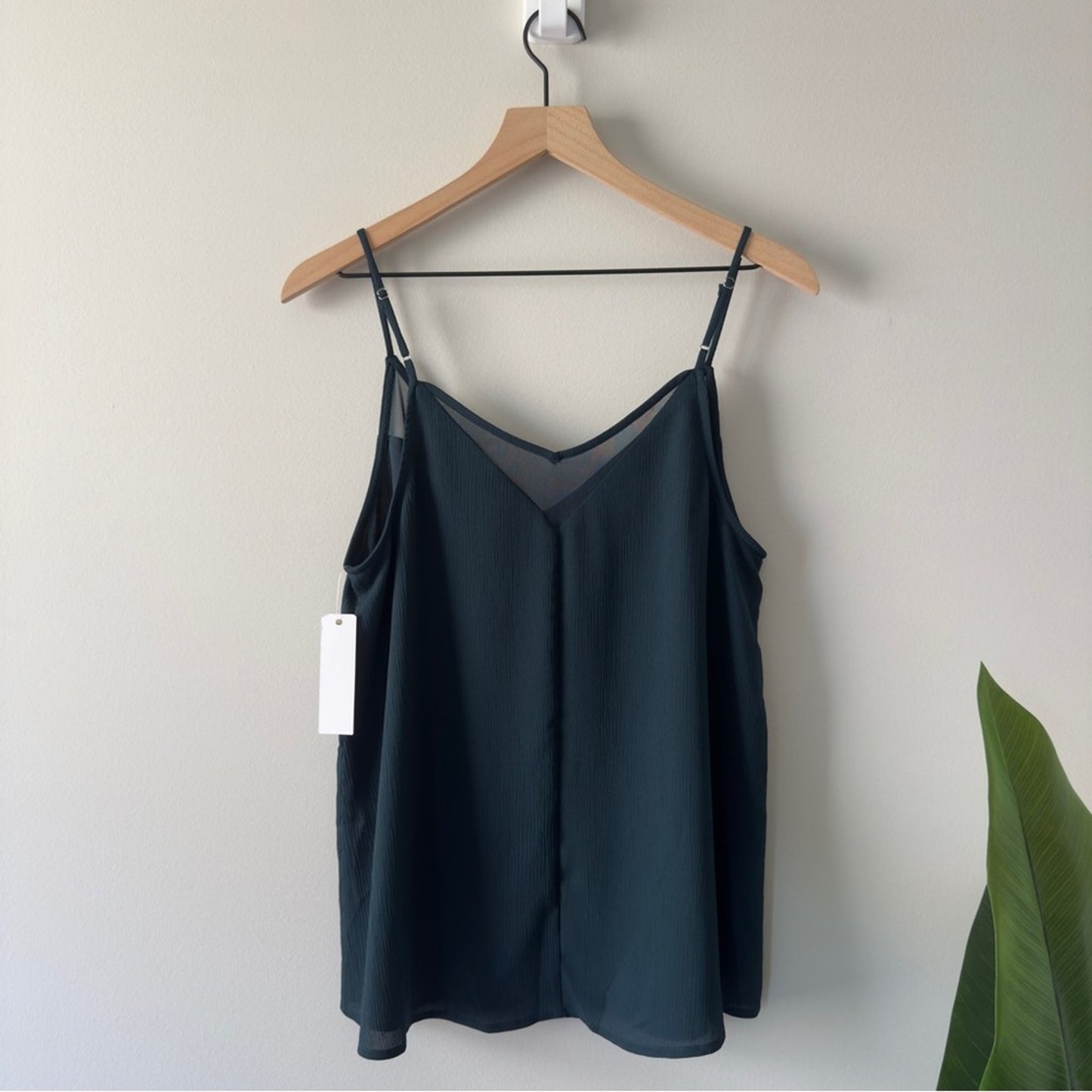 Anthropologie Sophie Rue Adjustable spaghetti strap Sleeveless cami Top mesh NWT