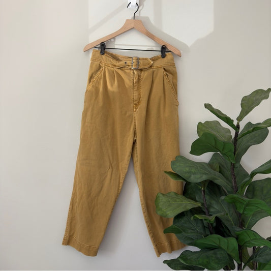 Free People Seamed Like the Real Thing Trousers High waist Straight Leg Pleated