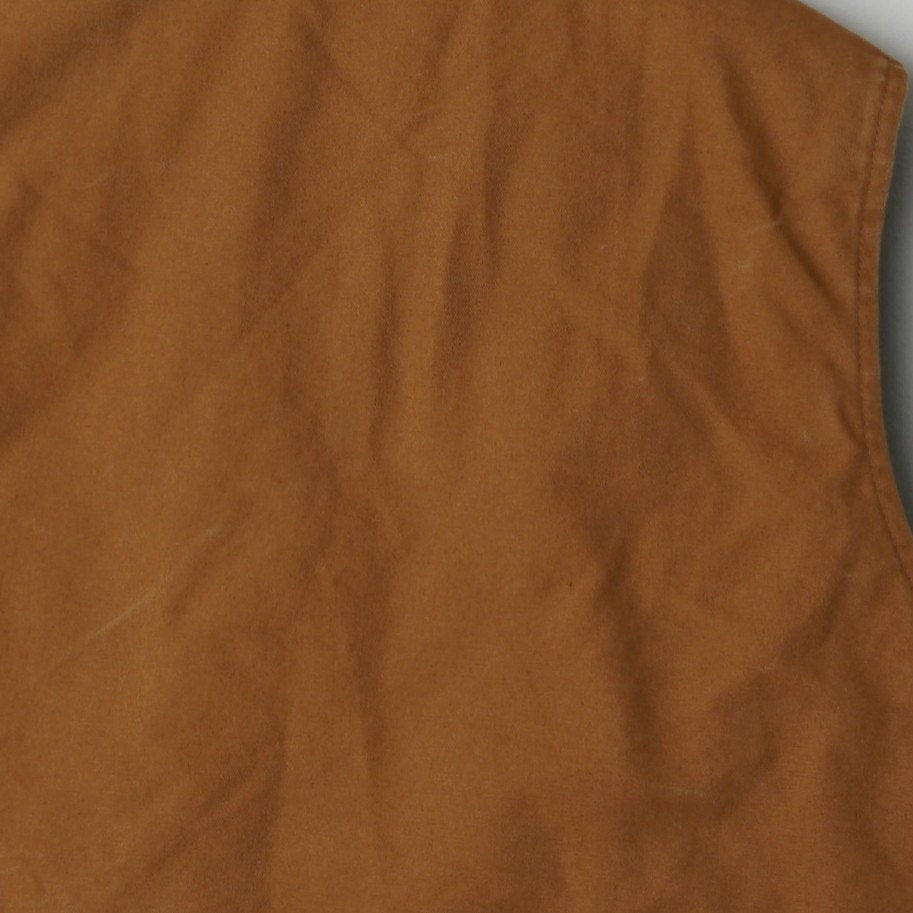 Carhartt Men's Iconic V01 Firm Duck Vest in Brown Canvas 100% Cotton Shell Zip
