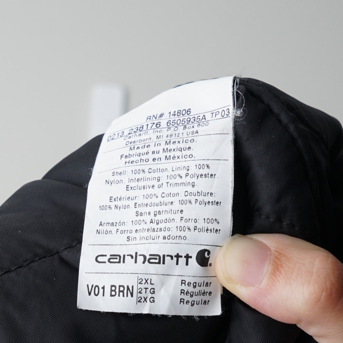 Carhartt Men's Iconic V01 Firm Duck Vest in Brown Canvas 100% Cotton Shell Zip