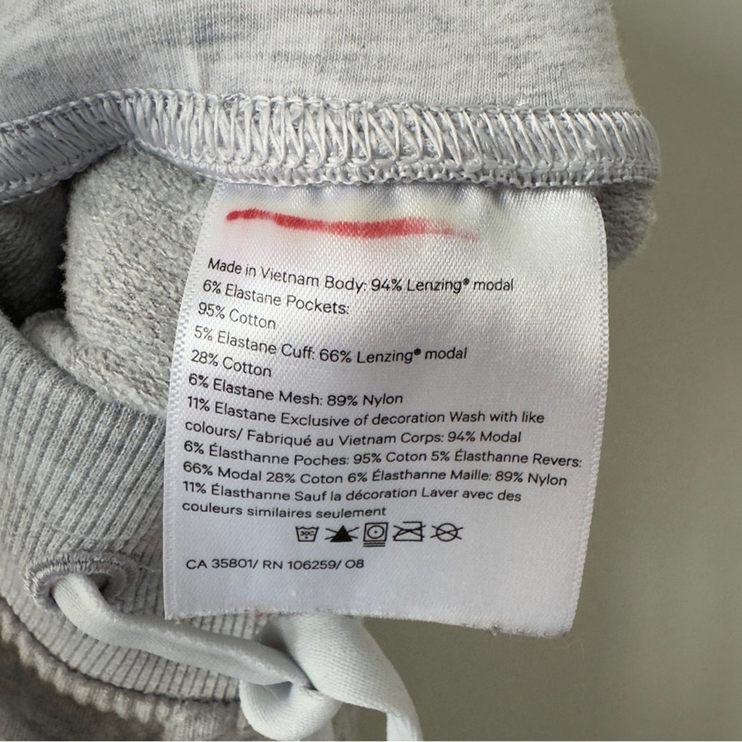 Lululemon Warm Down High-Rise Jogger in Heathered Core Ultra Light Grey Pants 2