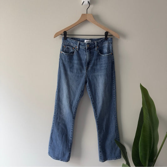 Pistola Light Medium Wash Blue Bootcut Jeans Zip Button Casual Denim Jean Pocket