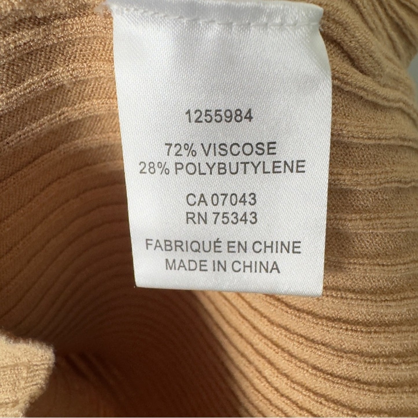 House of Harlow 1960 Revolve Tan Ribbed Mini Dress adjustable spaghetti straps S