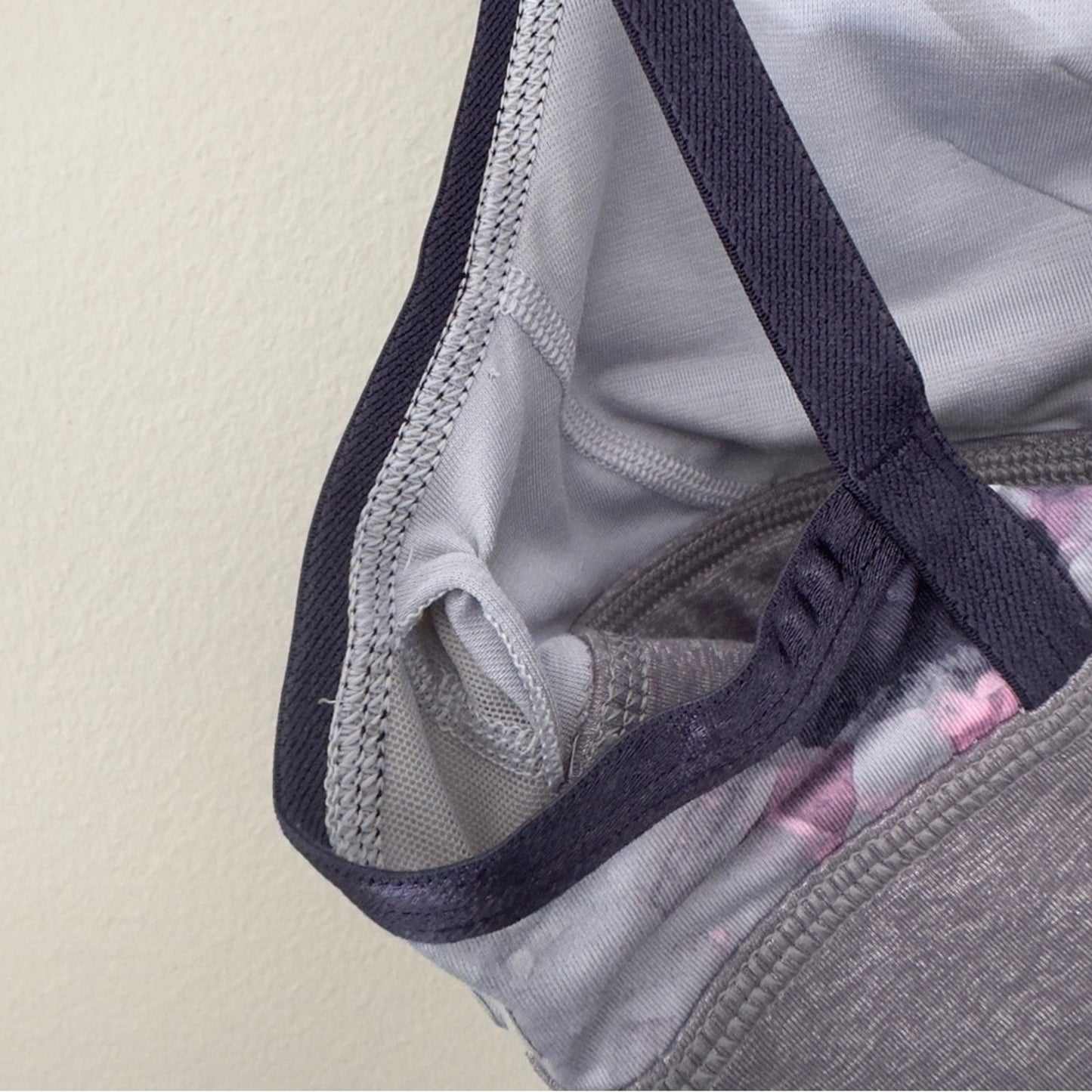 Lululemon If You’re Lucky Bra in Moody Mirage White Deep Navy/Slate/Naval Blue 8
