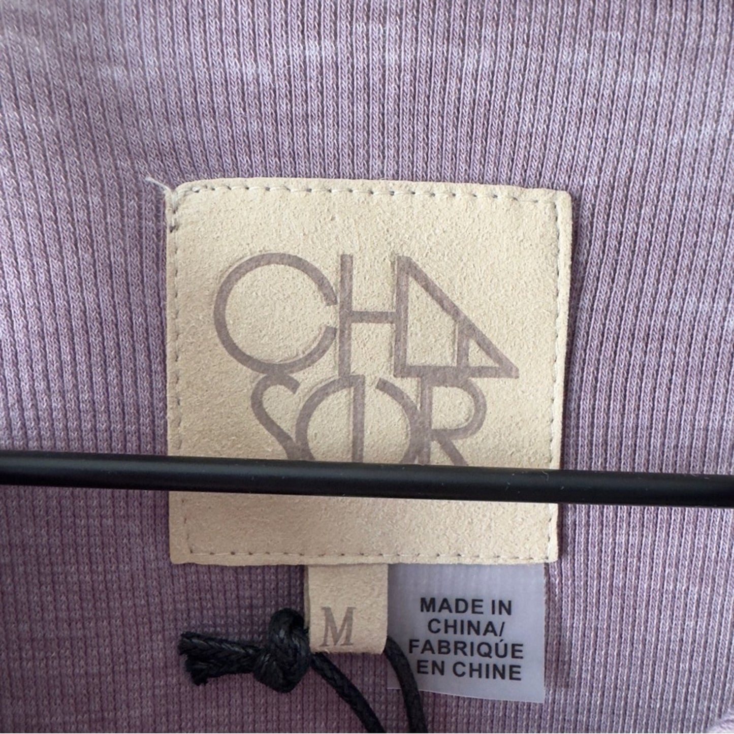 Revolve Chaser Vintage Rib Strappy Long Sleeve Open Shoulder Shirttail Tee Top M