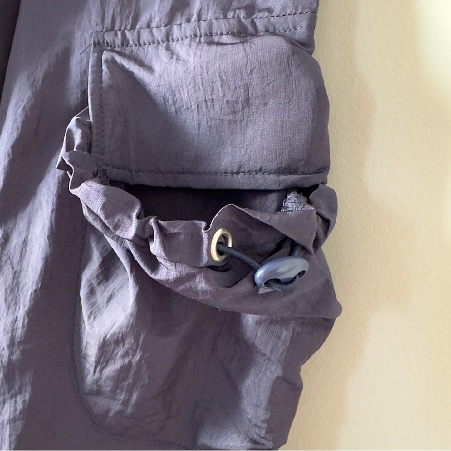 Revolve Superdown Ruby Parachute Pant Stylish Navy Cargo Pants adjustable waist